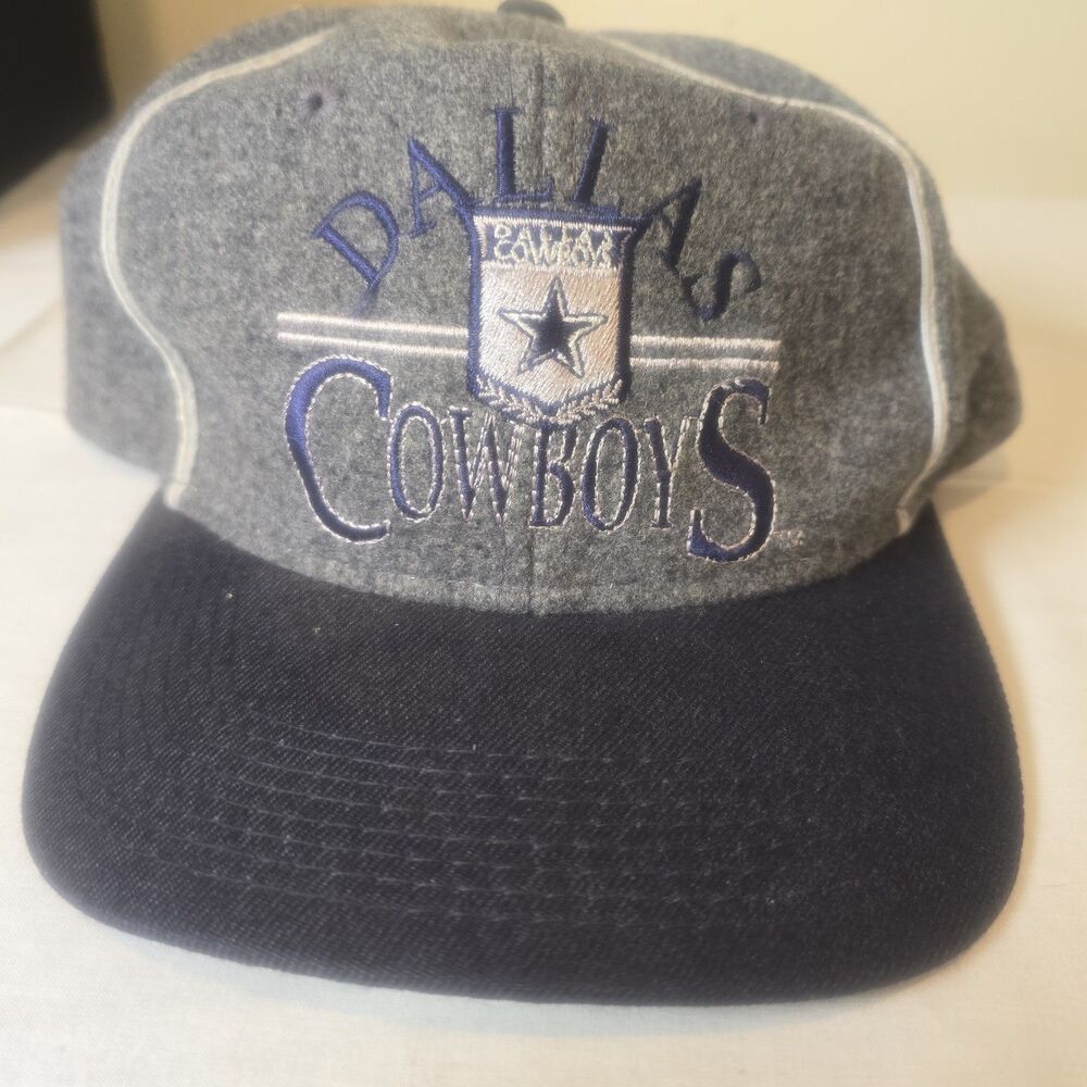 Vintage Dallas Cowboys The Game Snapback Hat Made Korea Gray Blue NFL See Photos